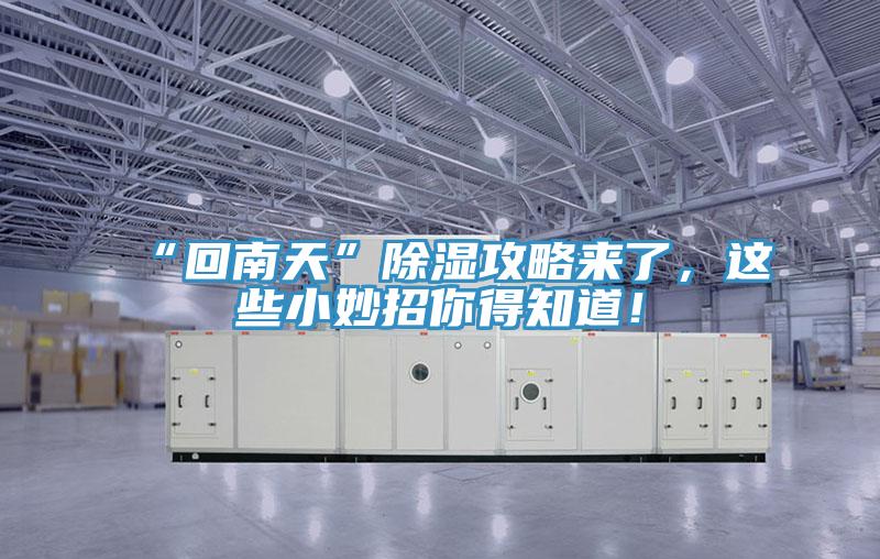 “回南天”除濕攻略來(lái)了,這些小妙招你得知道!