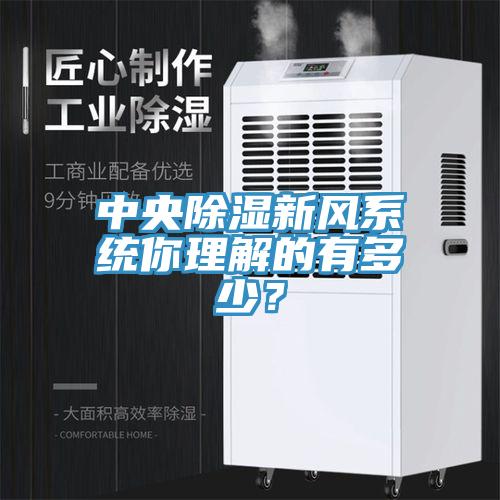 中央除濕新風(fēng)系統(tǒng)你理解的有多少?