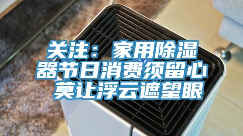 關(guān)注:家用除濕器節(jié)日消費須留心 莫讓浮云遮望眼