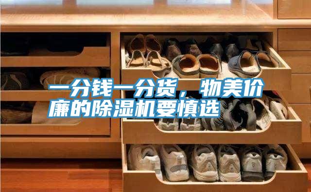 一分錢一分貨，物美價廉的除濕機要慎選