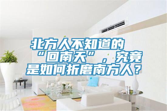 北方人不知道的“回南天”,究竟是如何折磨南方人?