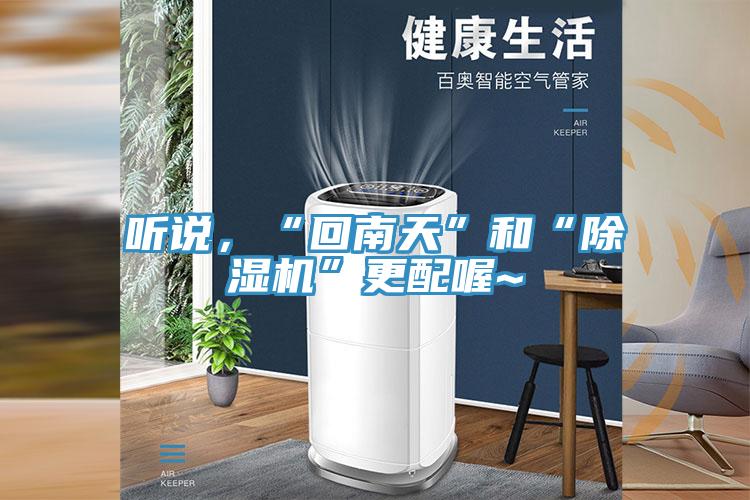 聽說，“回南天”和“除濕機”更配喔~
