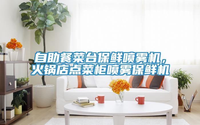 自助餐菜臺保鮮噴霧機，火鍋店點菜柜噴霧保鮮機
