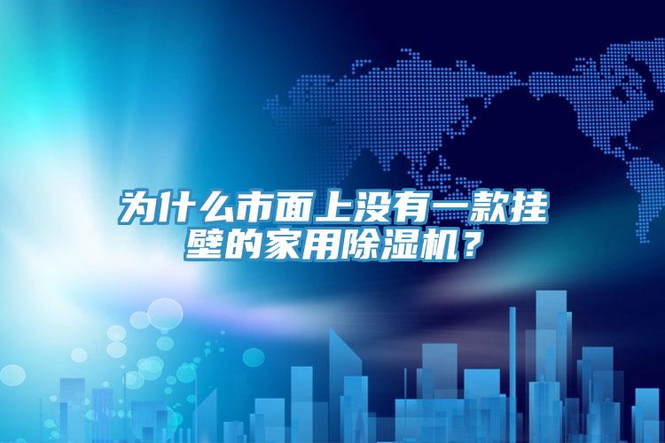 為什么市面上沒(méi)有一款掛壁的家用除濕機(jī)？