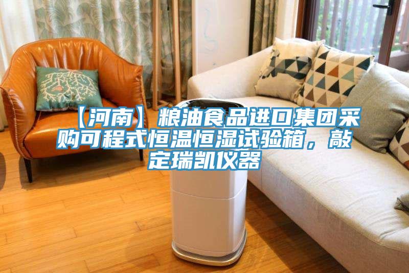 【河南】糧油食品進口集團采購可程式恒溫恒濕試驗箱,敲定瑞凱儀器