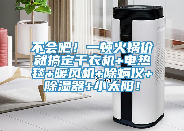 不會吧！一頓火鍋價就搞定干衣機+電熱毯+暖風(fēng)機+除螨儀+除濕器+小太陽！