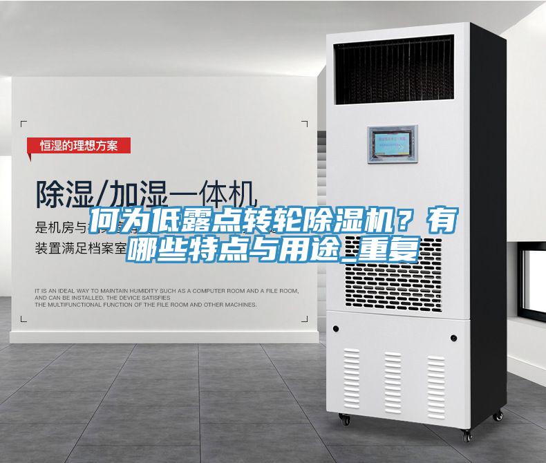 何為低露點轉輪除濕機？有哪些特點與用途_重復