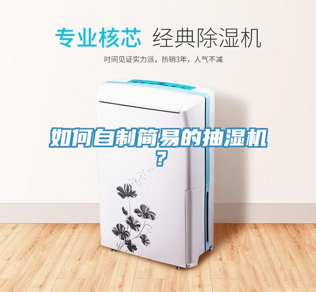 如何自制簡易的抽濕機？