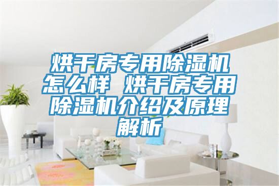 烘干房專用除濕機怎么樣 烘干房專用除濕機介紹及原理解析