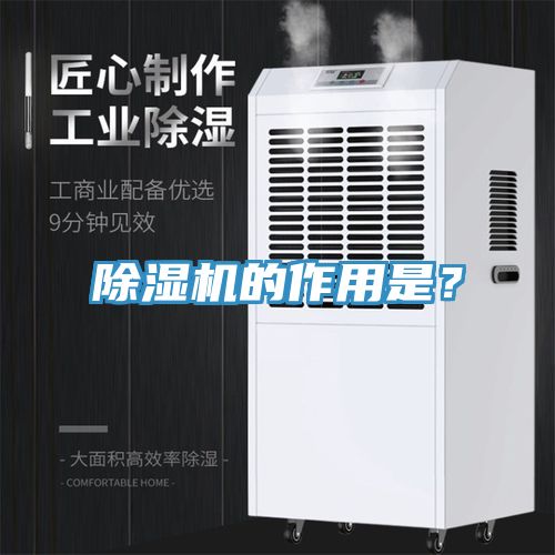 除濕機的作用是？